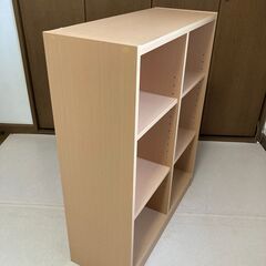 決定しました。【中古/お引渡し限定】■整理棚　本棚　フリーラック■W750mm×H950mm×D290mm■ナチュラル色■の画像