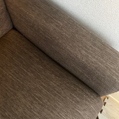 布張りカウチソファ ニトリ ブラウン (🕊️) 北春日部のソファ