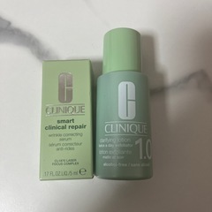 値下げ クリニーク アルコールフリー拭き取り化粧水と、美容液のセット