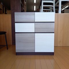 未使用訳あり 幅70 奥行39 高さ77.5cm スクエアキャビ...