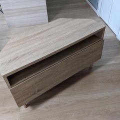 ロウヤ コーナー型テレビ台 収納付き LOWYA 80cmの画像