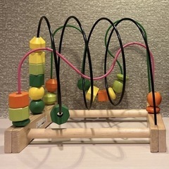 IKEA ルーピング ビーズコースター木製ビーズ遊び 知育玩具 ...