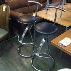 カウンター椅子2脚セット　⭐︎99035