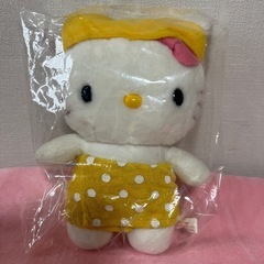 ハローキティ　美品‼️ぬいぐるみ　湯上がりキティ