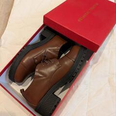 靴　厚底　マニッシュシューズ　美品　24.5cmの画像