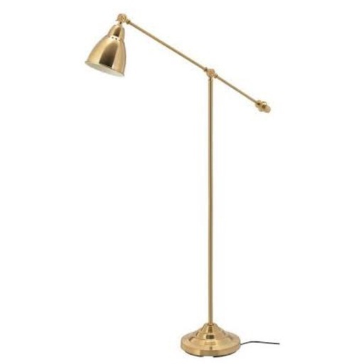 IKEA BAROMETER バロメーテル フロアライト 間接照明 ゴールド（調光・リモコン付き）【引取限定】