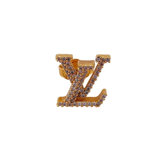 ルイヴィトン LOUIS VUITTON ピアス LV アイコニック ストラス