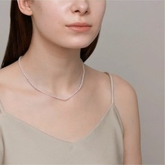 ラッピングフル包装新品未使用！人気人脈恋運運気パワーアップ水晶薄いピンクNOJESSクォーツネックレス⭐︎プレゼント最適！の画像