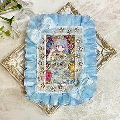 B8 硬質ケースデコ ブルー【ぱしゃこれ/ぱしゃっつ/痛ロゼット...