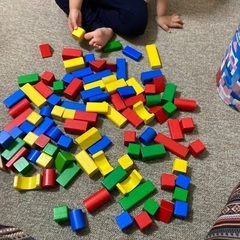 木製大きめ積み木の画像