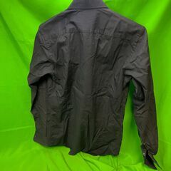 ◆ユニクロ◆長袖シャツ 黒 メンズS ストレッチ スリムフィットシャツ ワイシャツ　＠だの画像