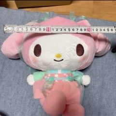 値下げ 新品 マイメロディ ぬいぐるみ bigサイズ タグ付きの画像