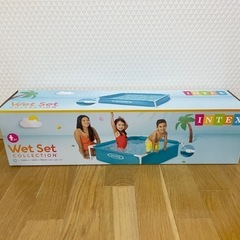 組み立て　プール　水遊びの画像