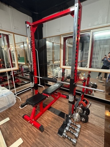 スミスマシン+プレート+ベンチ