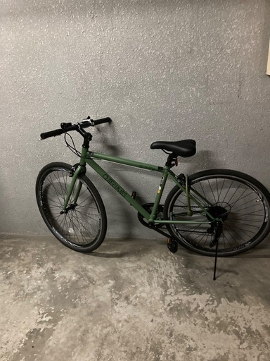 自転車クロスバイク緑色 (tsu nachi) 名古屋のクロスバイクの