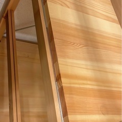 木目シェルフ 棚変動可能の画像