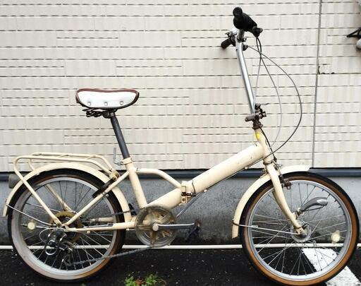 格安 無印良品 折り畳み自転車 SHIMANO6段変速 オートライト機能