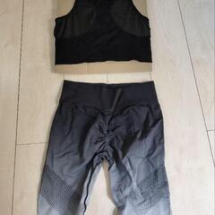 ヨガウェア　Lサイズ　SHEINで購入、現在廃盤　追加でグレーのトップスの画像