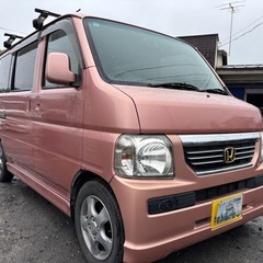 H26年式 ホンダ バモス 激安軽ワゴン★総額10.8万円★車検ロング！バックカメラ ETC ルーフキャリア お仕事で大活躍！色褪せあるので激安出品！お早めに！！の画像