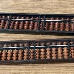 木製そろばん27桁　2丁の画像
