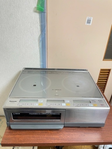 IHクッキングヒーターPanasonic KZ-KM22D シルバー パナソニック 2口 単相200V 据え置き型