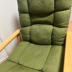 [ニトリ]四段調整レバー式リクライニングチェア高さ調節 肘掛け付き 折りたたみの画像
