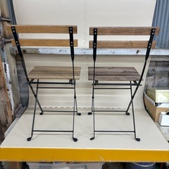 イケア　IKEA TÄRNÖ テルノー 折りたたみチェア 2脚セット イケア の画像