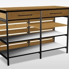 【受渡済】LOWYA キッチンカウンターの画像