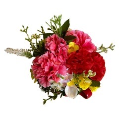カーネーション入り＊ミニカップの花束アレンジ＊母の日ギフトにも◎の画像