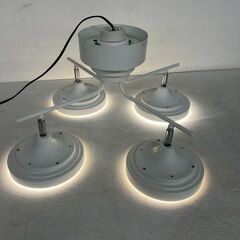 【村上工作所】LOUIS ルイス LED内蔵式 シーリングライト WLED-4021 照明器具 ホワイト 通電確認済 モテ部屋 おしゃれ ルームライト Y1245の画像