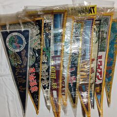 ◆　最終値下げ / 昭和レトロなペナント10枚セット【未開封品含...