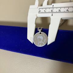 【新品】コインネックレス シルバーカラー レディース メンズ 男女兼用の画像