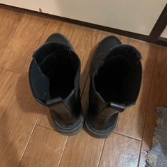gu ショートブーツ 黒 靴の画像