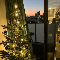 クリスマスツリー(飾りとセット)の画像