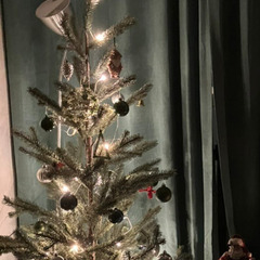 クリスマスツリー(飾りとセット)の画像