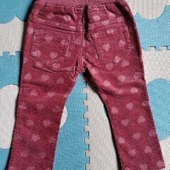 サイズ80　ハート模様　パンツ　ズボンの画像