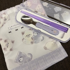 箸セットと巾着袋の画像
