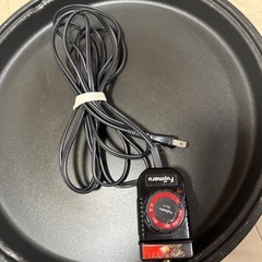 ホットプレート　平皿　焼肉波型プレート付の画像