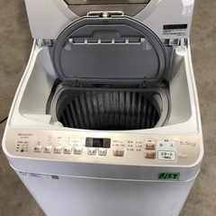 NO B157 ★格安特価★福岡市内配送設置無料★縦型洗濯乾燥機 ゴールド系 ES-T5EBK-N [洗濯5.5kg /乾燥3.5kg /ヒーター乾燥(排気タイプ) /上開き] 2021年 NO B157 🌈福岡市内配送設置無料✨🌈縦型洗濯乾燥機