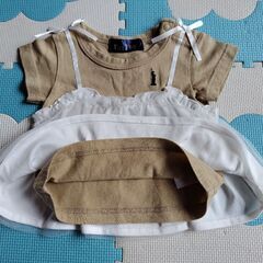 サイズ80　EASTBOY　重ね着風トップスの画像