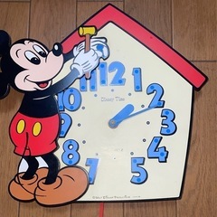 Disney掛時計ミッキージャンク品