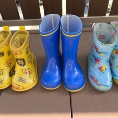 子ども用長靴3点セット 14cm 15cm 動物 アンパンマン 車の画像