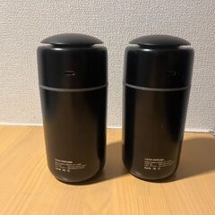 【2個セット】小型加湿器　350ml  持ち運び可　コードレス式