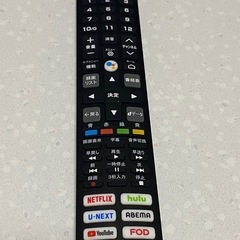 TCL テレビ用リモコン Netflix YouTube ボタン付き