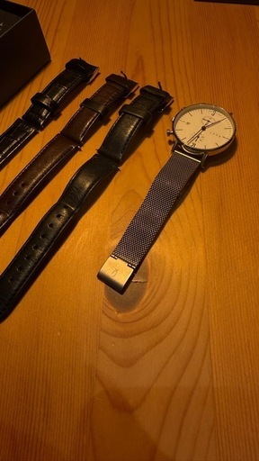 【引取限定／配送相談可】Knot 腕時計＋交換ベルト4本セット（箱付き・ほぼ未使用品）