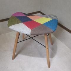 パッチワークスツール ダイニングチェアの画像