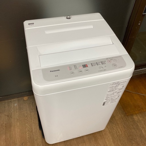2022年製panasonic5kg洗濯機 (緑木水) 楽々園の生活家電《洗濯機
