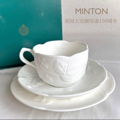 MINTON 新品 英国王室御用達150周年 ティーカップ・ソー...
