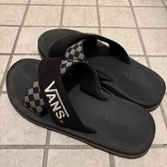 VANS チェック柄 ビーチサンダル ブラック