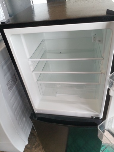 アース万代店　アイリスオーヤマ 142L 2ドア冷凍冷蔵庫 IRSD-14A-B ブラック 